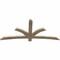 Ekena Millwork Davenport Rough Sawn Timber Gable Bracket, Douglas Fir, 72"W x 33"H x 2"D x 4"F, 11/12 Pitch GBW072X33X0204DAV00RDF - alternate 4
